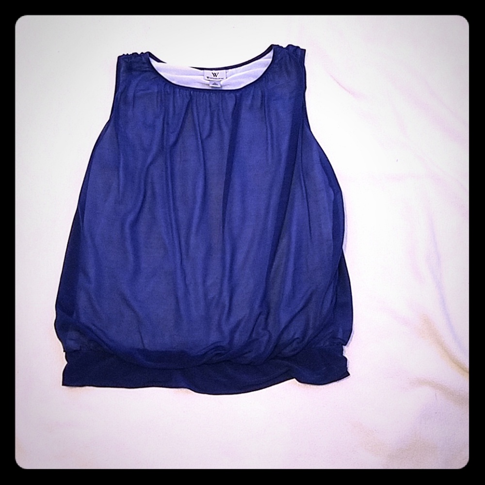 Sapphire blue Worthington blouse